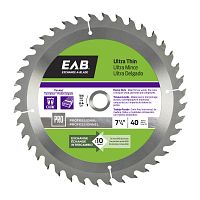 7 1/4" x 40 Teeth Finishing Ultra Thin  Professional Saw Blade Recyclable Exchangeable